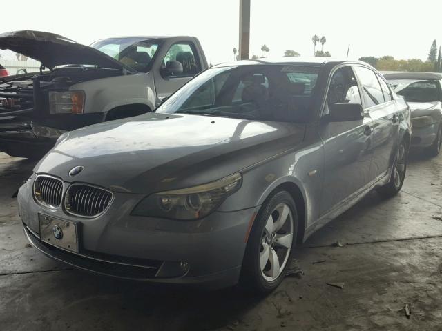 WBANU53508C111248 - 2008 BMW 528 I GRAY photo 2