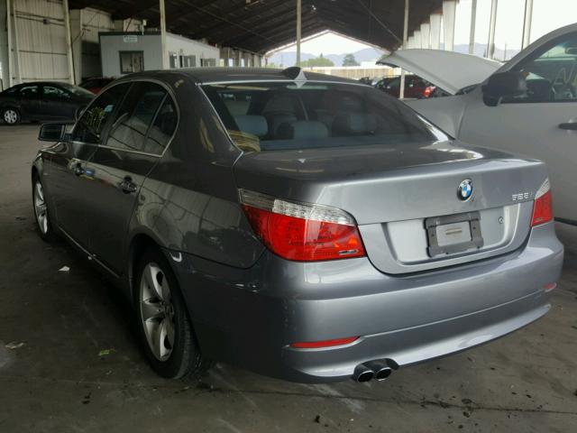 WBANU53508C111248 - 2008 BMW 528 I GRAY photo 3