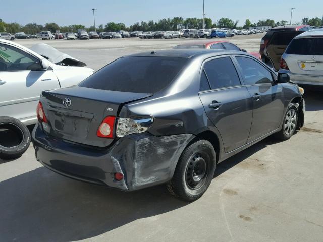 1NXBU4EE7AZ264721 - 2010 TOYOTA COROLLA BA GRAY photo 4