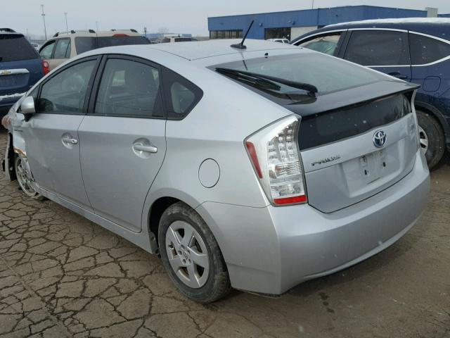 JTDKN3DU3A0232912 - 2010 TOYOTA PRIUS SILVER photo 3