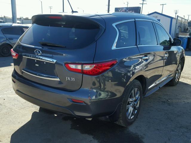 5N1AL0MN7DC328436 - 2013 INFINITI JX35 BASE GRAY photo 4