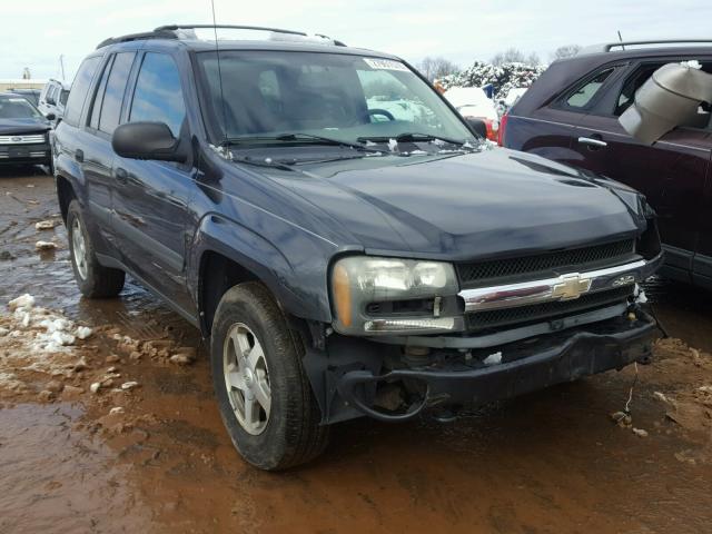 1GNDT13S952270486 - 2005 CHEVROLET TRAILBLAZE BLACK photo 1