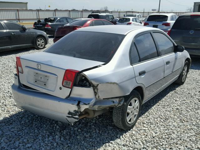 2HGES16314H618910 - 2004 HONDA CIVIC DX V SILVER photo 4