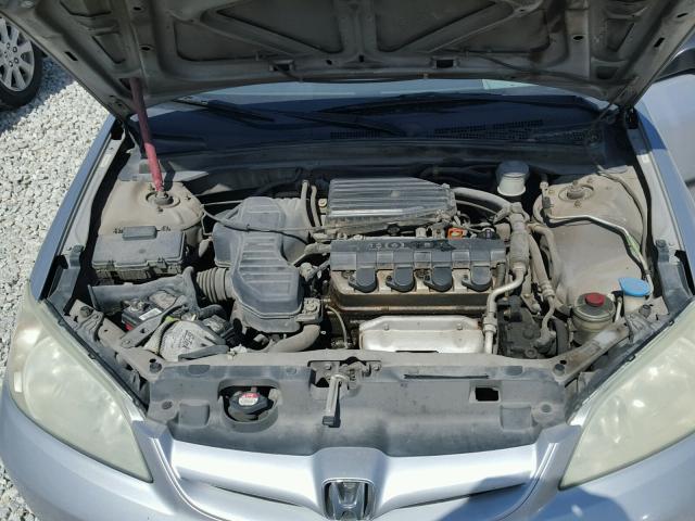 2HGES16314H618910 - 2004 HONDA CIVIC DX V SILVER photo 7