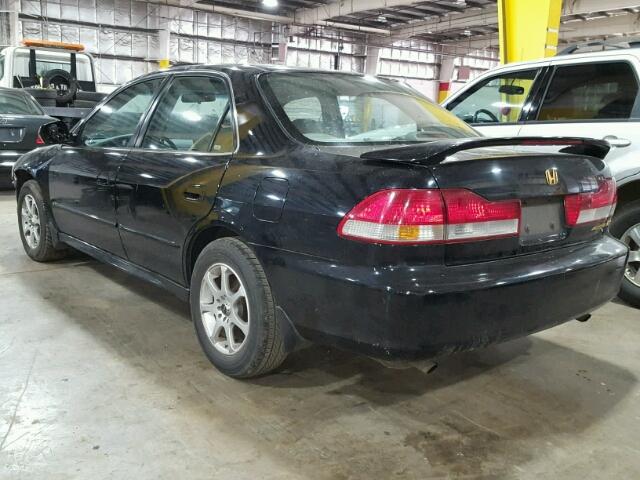 1HGCG16572A063757 - 2002 HONDA ACCORD EX BLACK photo 3