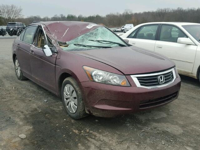 1HGCP26339A128151 - 2009 HONDA ACCORD LX BURGUNDY photo 1