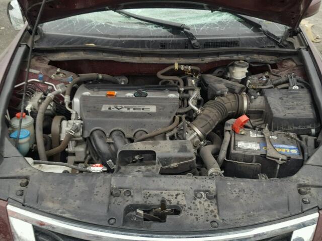 1HGCP26339A128151 - 2009 HONDA ACCORD LX BURGUNDY photo 7