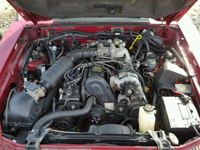1FACP44M9NF127496 - 1992 FORD MUSTANG LX RED photo 7