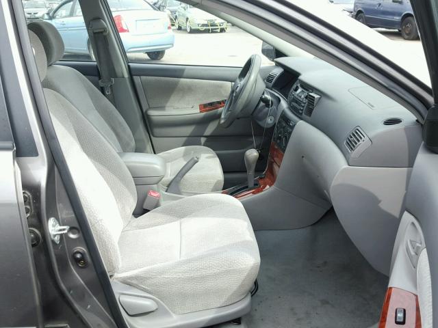 2T1BR32E64C297652 - 2004 TOYOTA COROLLA CE GRAY photo 5