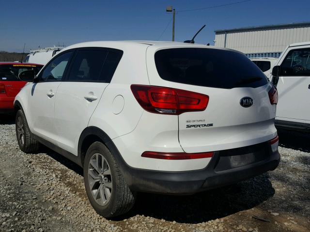 KNDPB3ACXF7682999 - 2015 KIA SPORTAGE L WHITE photo 3