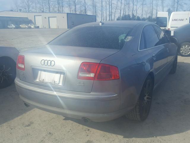 WAUMV44E67N022062 - 2007 AUDI A8 L QUATT GRAY photo 4