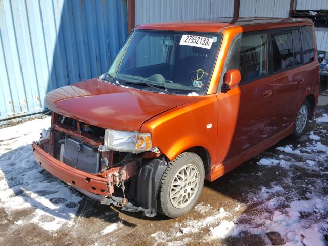 JTLKT334440159789 - 2004 TOYOTA SCION XB ORANGE photo 2