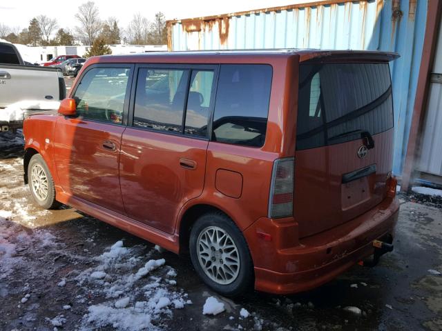 JTLKT334440159789 - 2004 TOYOTA SCION XB ORANGE photo 3