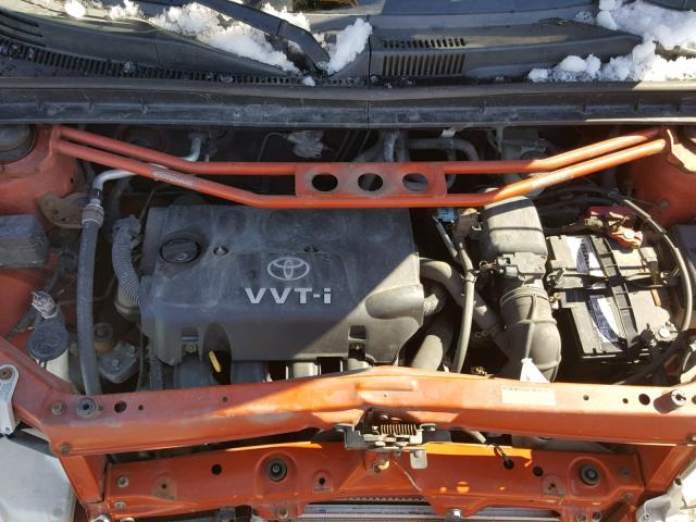 JTLKT334440159789 - 2004 TOYOTA SCION XB ORANGE photo 7