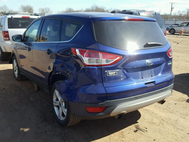 1FMCU0G99EUD73085 - 2014 FORD ESCAPE SE BLUE photo 3