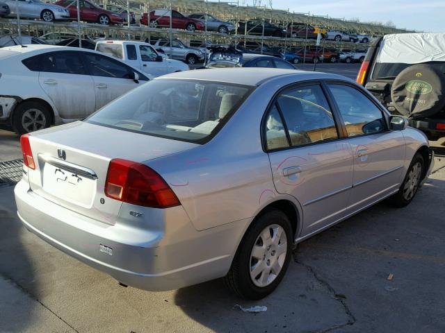 1HGES25772L070051 - 2002 HONDA CIVIC EX SILVER photo 4