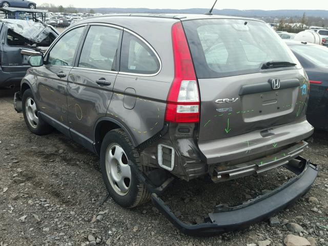 5J6RE48319L027938 - 2009 HONDA CR-V LX GRAY photo 3