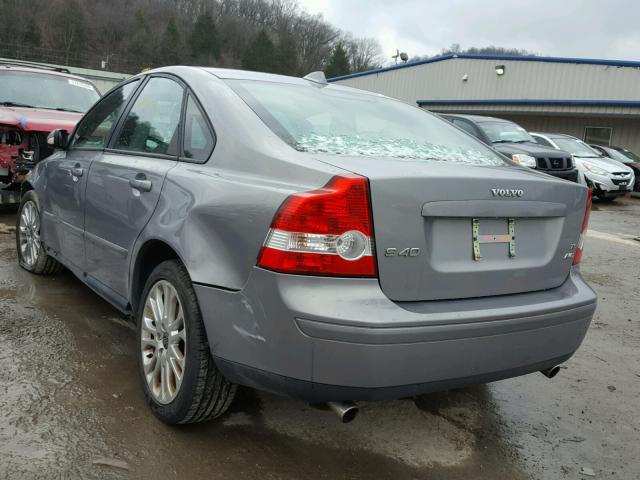 YV1MH682552086060 - 2005 VOLVO S40 T5 GRAY photo 3