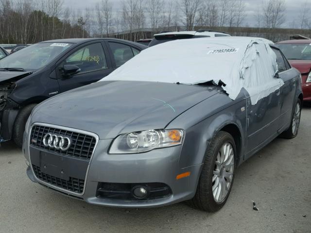 WAUDF78E88A167279 - 2008 AUDI A4 2.0T QU GRAY photo 2