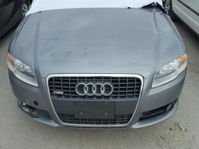 WAUDF78E88A167279 - 2008 AUDI A4 2.0T QU GRAY photo 7