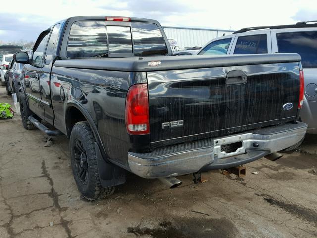 2FTRX18L61CA87579 - 2001 FORD F150 BLACK photo 3