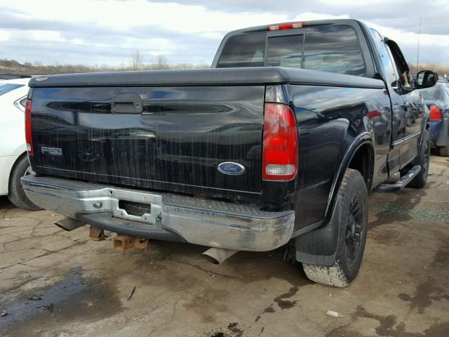 2FTRX18L61CA87579 - 2001 FORD F150 BLACK photo 4