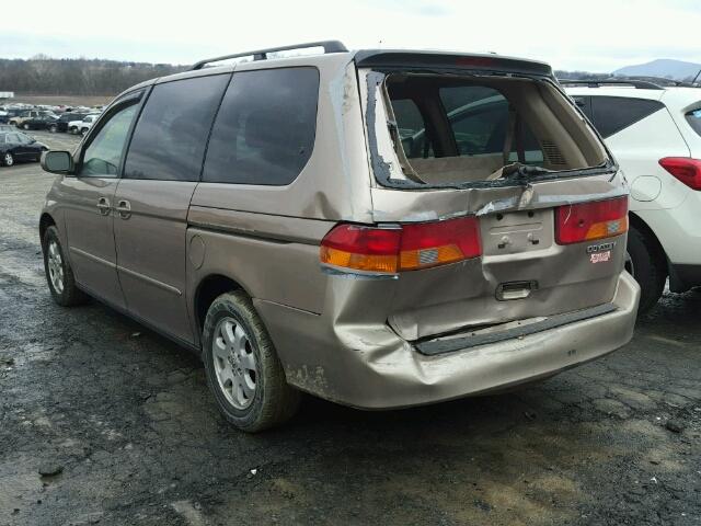 5FNRL18674B073984 - 2004 HONDA ODYSSEY EX TAN photo 3