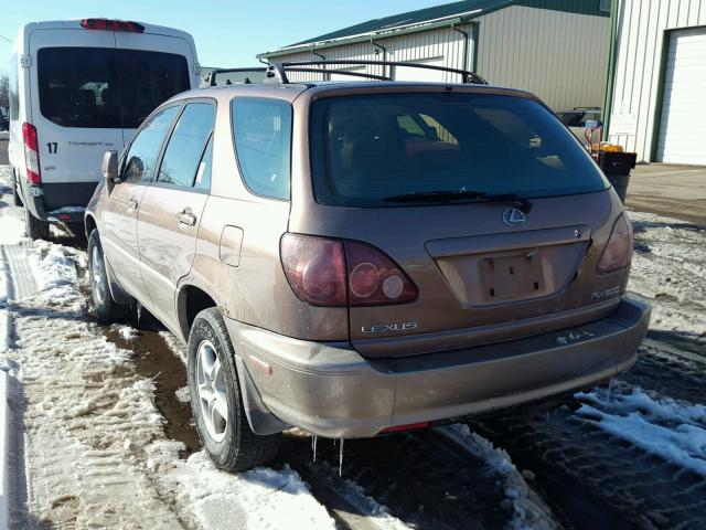 JT6HF10U5X0075949 - 1999 LEXUS RX 300 BROWN photo 3