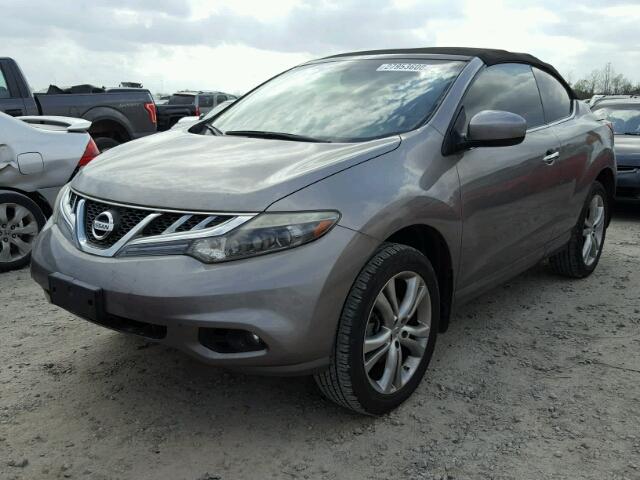 JN8AZ1FY4BW000679 - 2011 NISSAN MURANO CRO GRAY photo 2