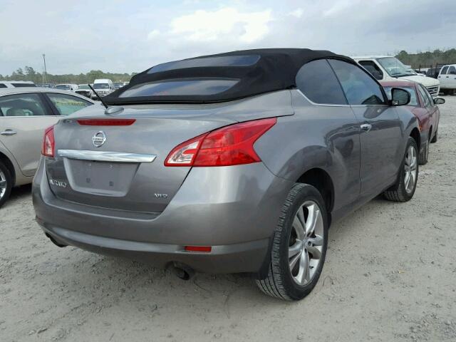 JN8AZ1FY4BW000679 - 2011 NISSAN MURANO CRO GRAY photo 4