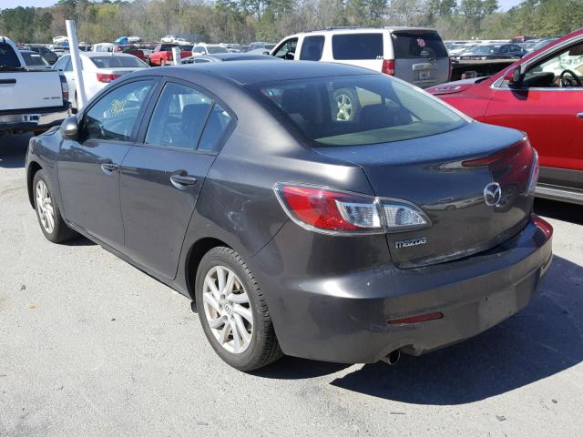 JM1BL1V83C1628055 - 2012 MAZDA 3 I GRAY photo 3