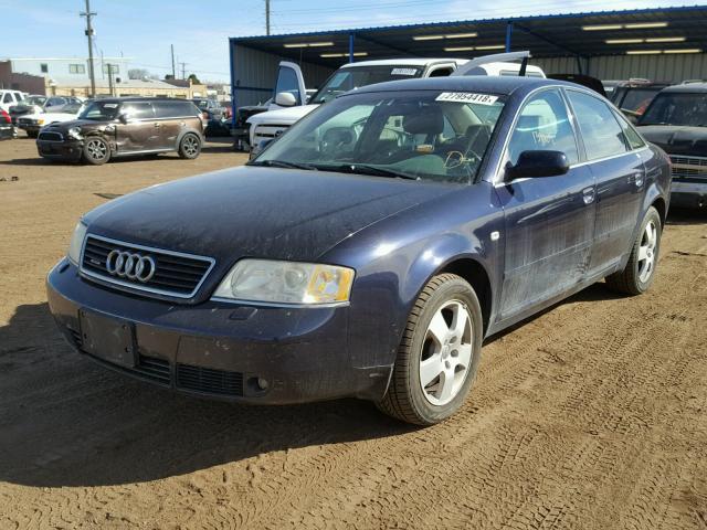 WAUED54B51N057279 - 2001 AUDI A6 2.7T QU BLUE photo 2