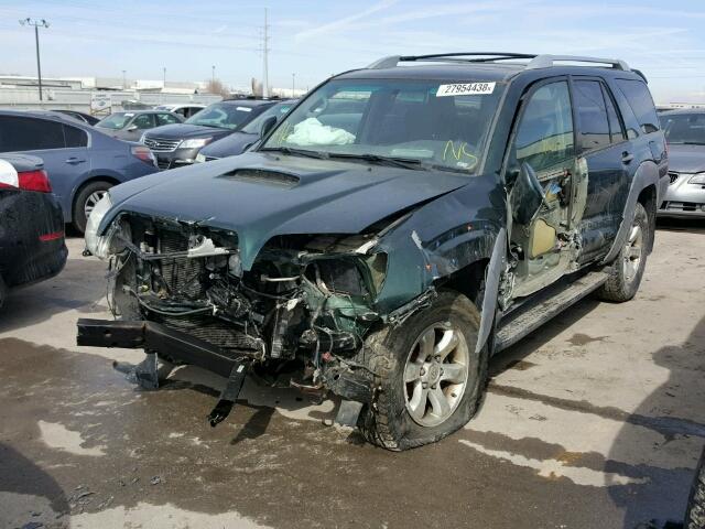 JTEBT14R830008832 - 2003 TOYOTA 4RUNNER SR GREEN photo 2