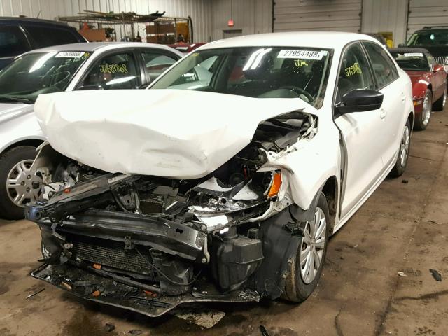 3VW2K7AJ0CM357504 - 2012 VOLKSWAGEN JETTA BASE თეთრი ფოტო 2