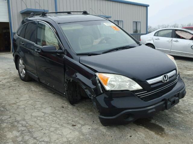 JHLRE48767C067134 - 2007 HONDA CR-V EXL BLACK photo 1