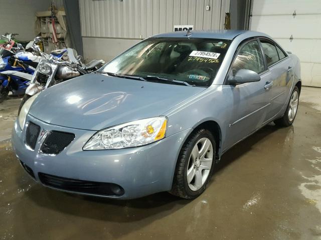 1G2ZG57B484257033 - 2008 PONTIAC G6 BASE BLUE photo 2