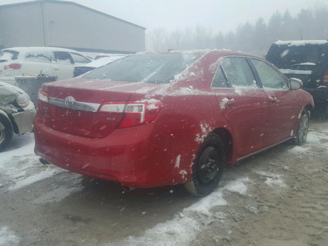 4T1BK1FK3EU545977 - 2014 TOYOTA CAMRY SE RED photo 4