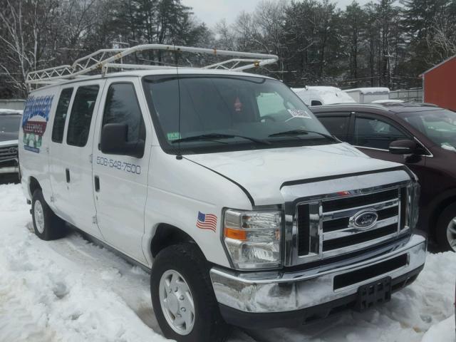 1FTNE2EL1EDA49312 - 2014 FORD ECONOLINE WHITE photo 1