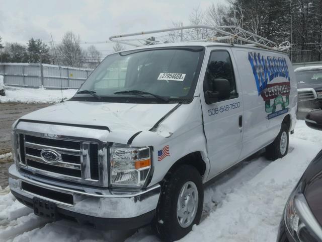 1FTNE2EL1EDA49312 - 2014 FORD ECONOLINE WHITE photo 2