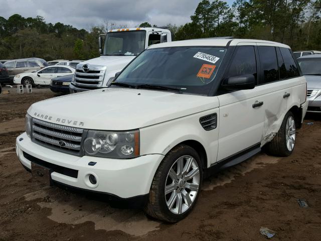 SALSH23429A209817 - 2009 LAND ROVER RANGE ROVE WHITE photo 2