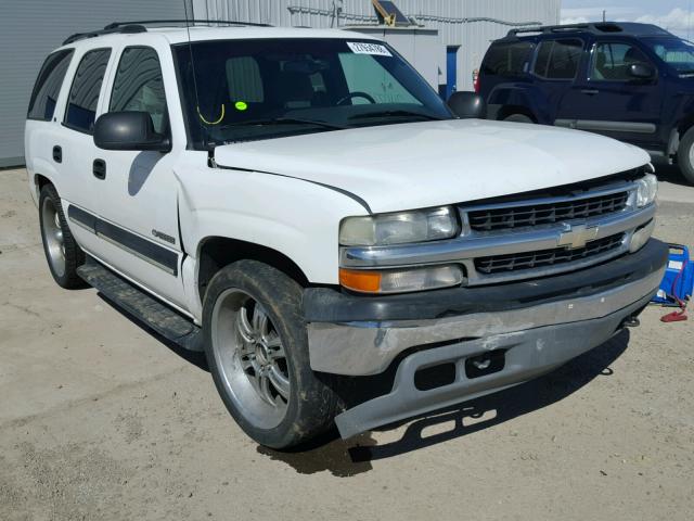 1GNEK13T91J197037 - 2001 CHEVROLET TAHOE K150 WHITE photo 1