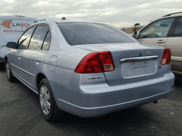 1HGES26731L037402 - 2001 HONDA CIVIC EX ვერცხლისფერი ფოტო 3