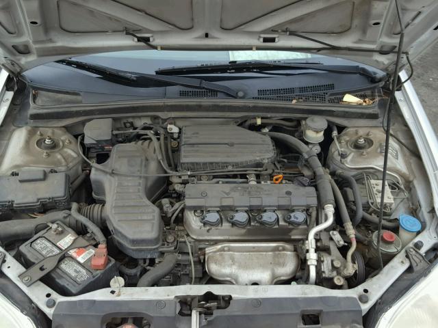 1HGES26731L037402 - 2001 HONDA CIVIC EX ვერცხლისფერი ფოტო 7