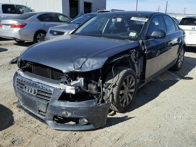 WAUSF78K69N059377 - 2009 AUDI A4 PREMIUM GRAY photo 2