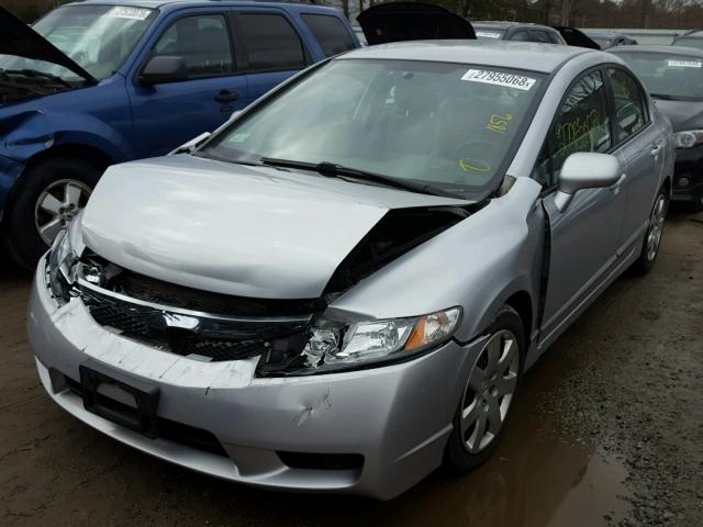 2HGFA1F53AH577815 - 2010 HONDA CIVIC LX GRAY photo 2