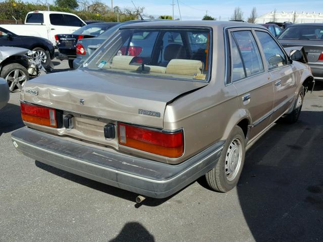 JM1BF2225G0184329 - 1986 MAZDA 323 TAN photo 4