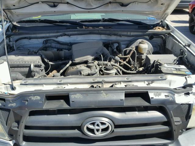 5TENX22N57Z352118 - 2007 TOYOTA TACOMA WHITE photo 7