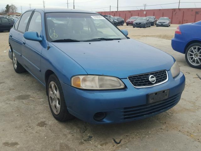 3N1CB51D43L814376 - 2003 NISSAN SENTRA XE BLUE photo 1