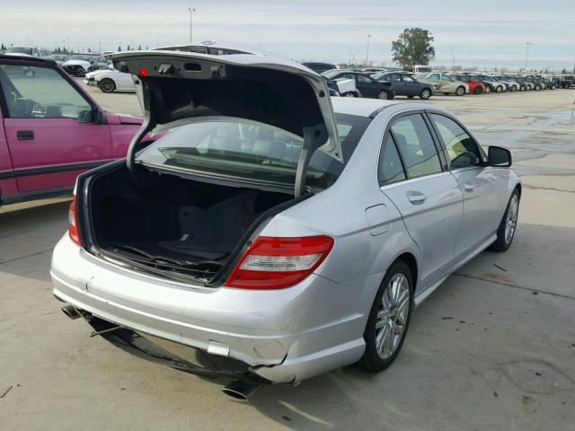 WDDGF54X79R081658 - 2009 MERCEDES-BENZ C 300 SILVER photo 4