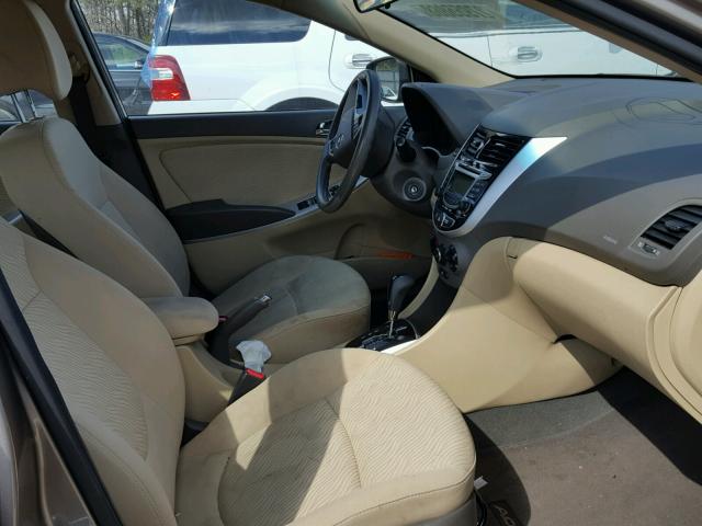 KMHCU4AE0DU305642 - 2013 HYUNDAI ACCENT GLS TAN photo 5